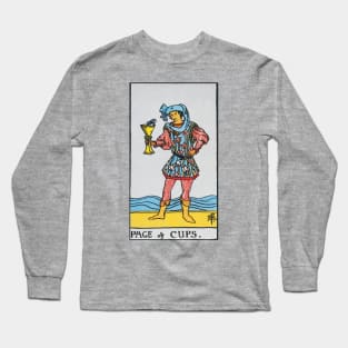 Page of cups tarot card Long Sleeve T-Shirt